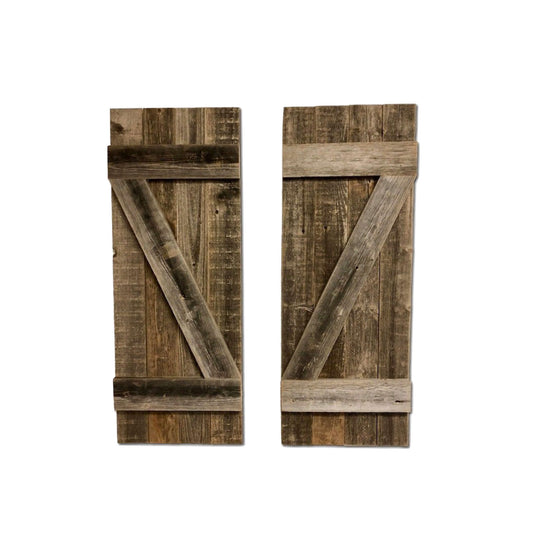 Set of two gray solid wood wall decor panels 36x14 inches each, modern contemporary art for living room bedroom gallery wall
