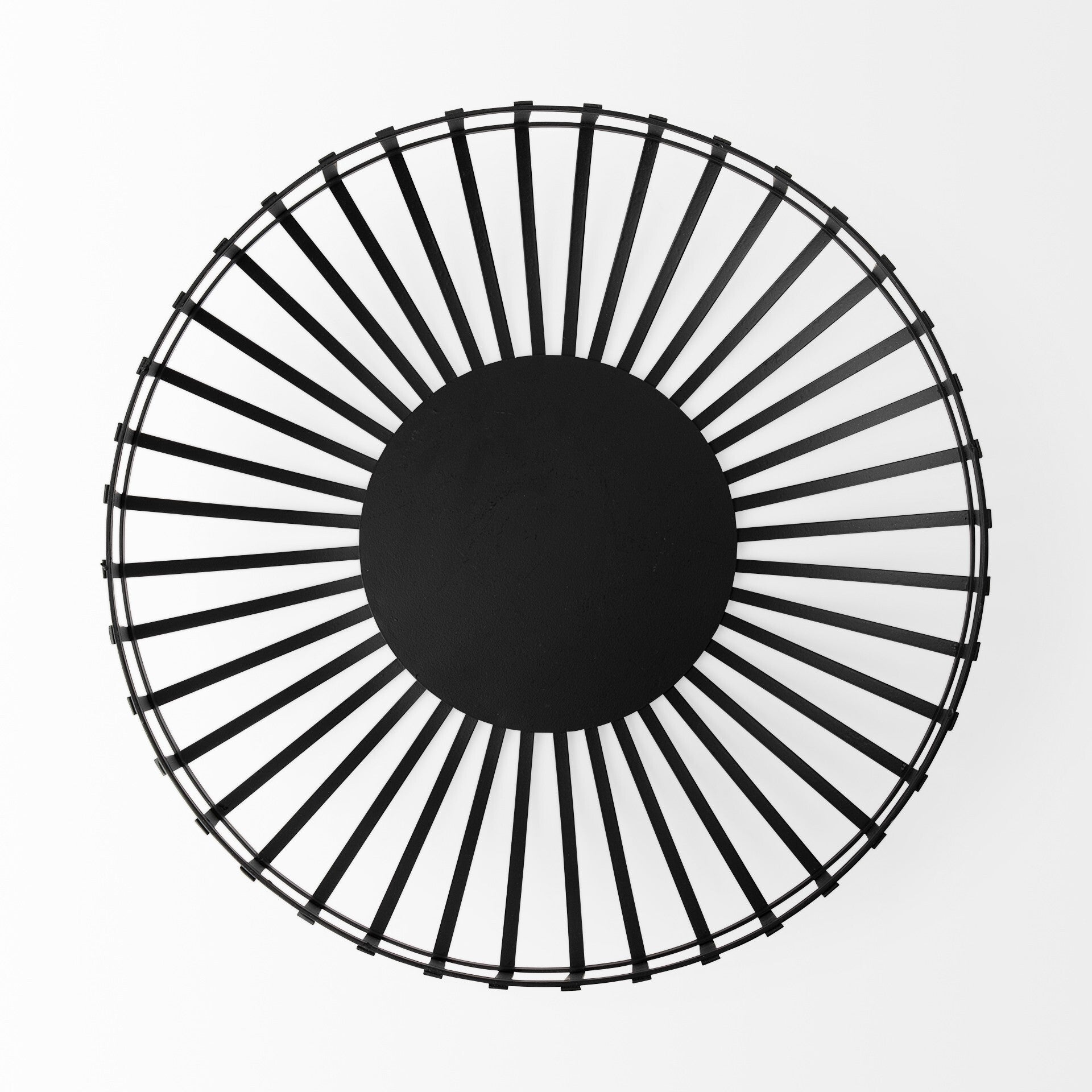 Geometric metal wire bowls - lifestyle setting showing how black decorative bowls enhance modern interior design