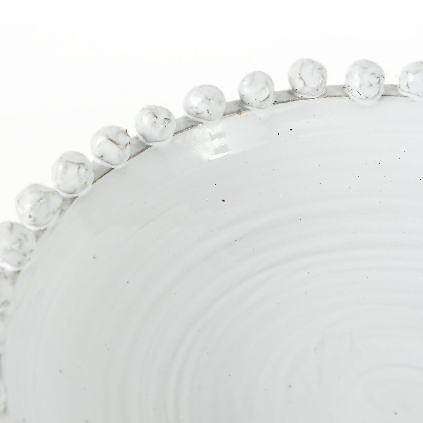 Elegant off white ceramic bowl alternative angle showcasing versatile design for dining table or living room
