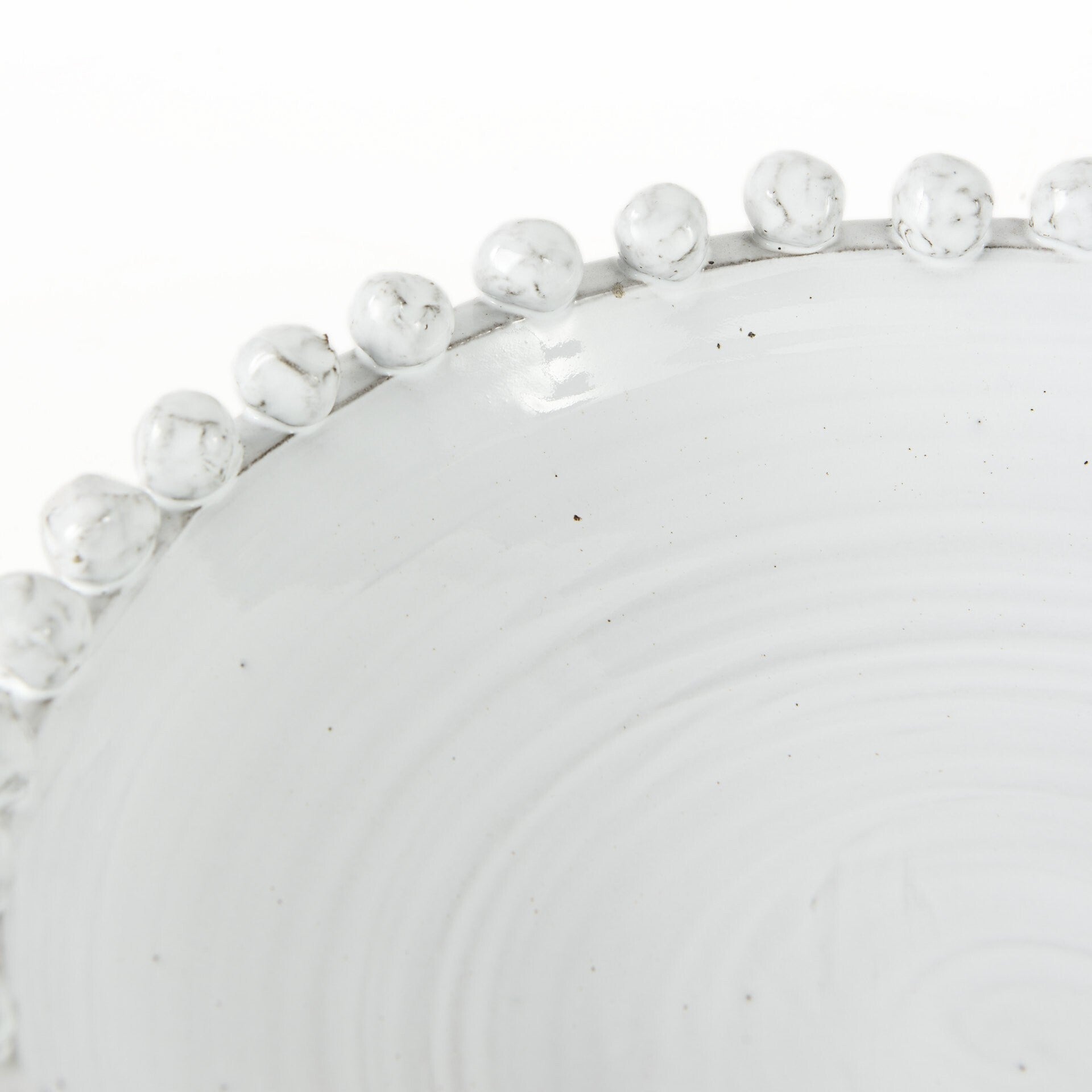 Elegant off white ceramic bowl alternative angle showcasing versatile design for dining table or living room
