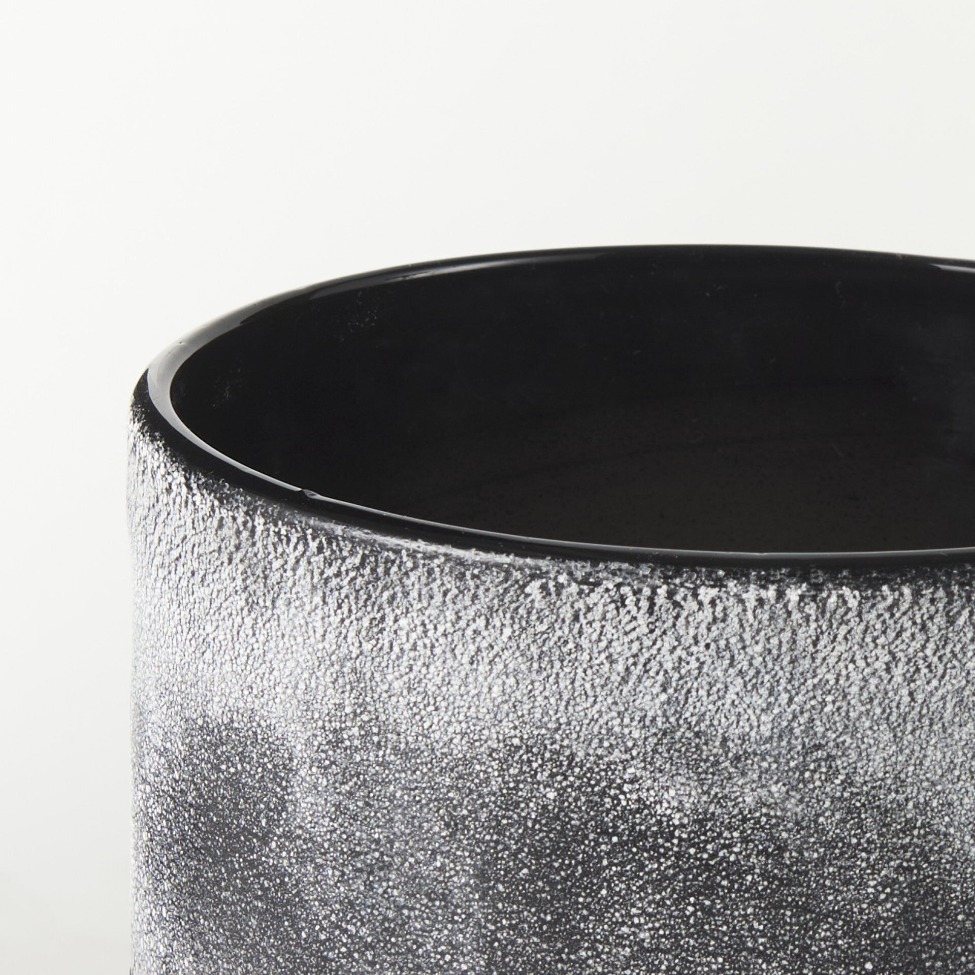 Small modern ombre vase 6 inches tall with textured finish, perfect for minimalist decor
