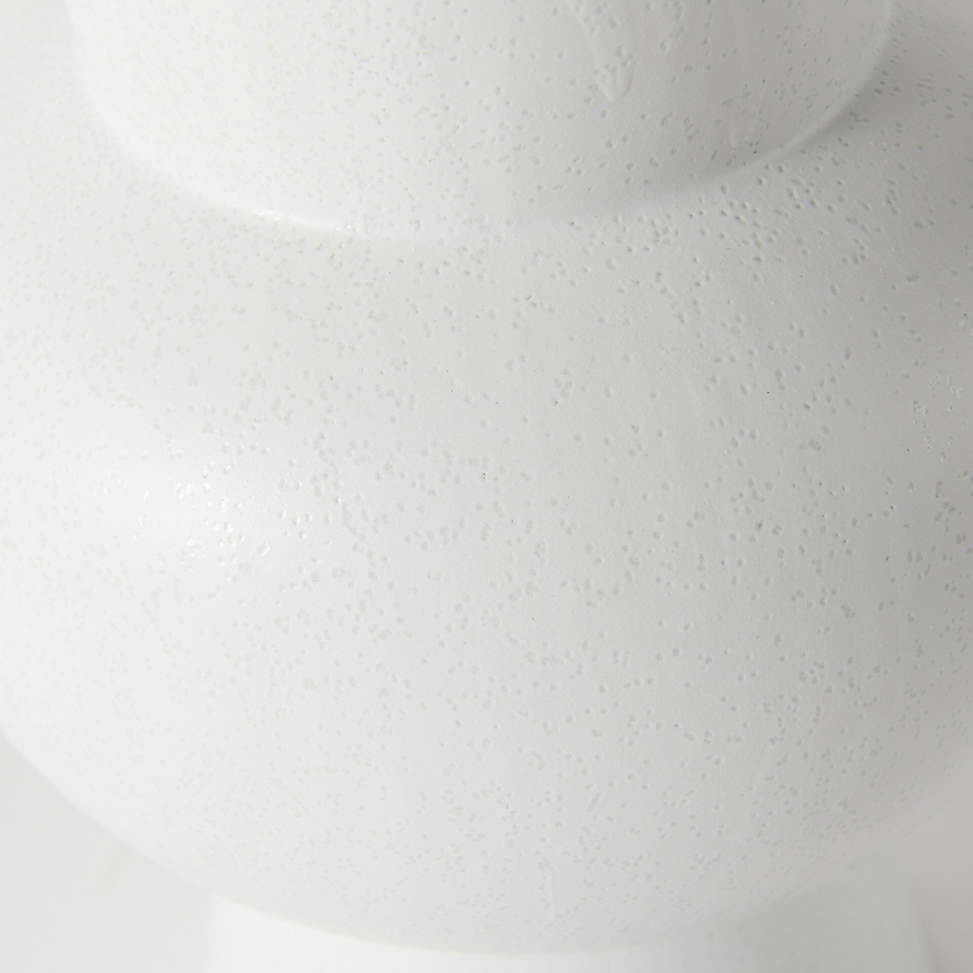 Full profile of white geometric ceramic vase showing complete three-tier design from conical base to top, versatile decorative accent for any contemporary space
