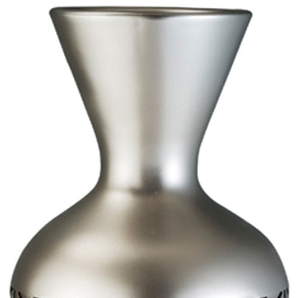 Modern luxury geometric floor vase 22 inches tall, perfect for glam and contemporary interiors
