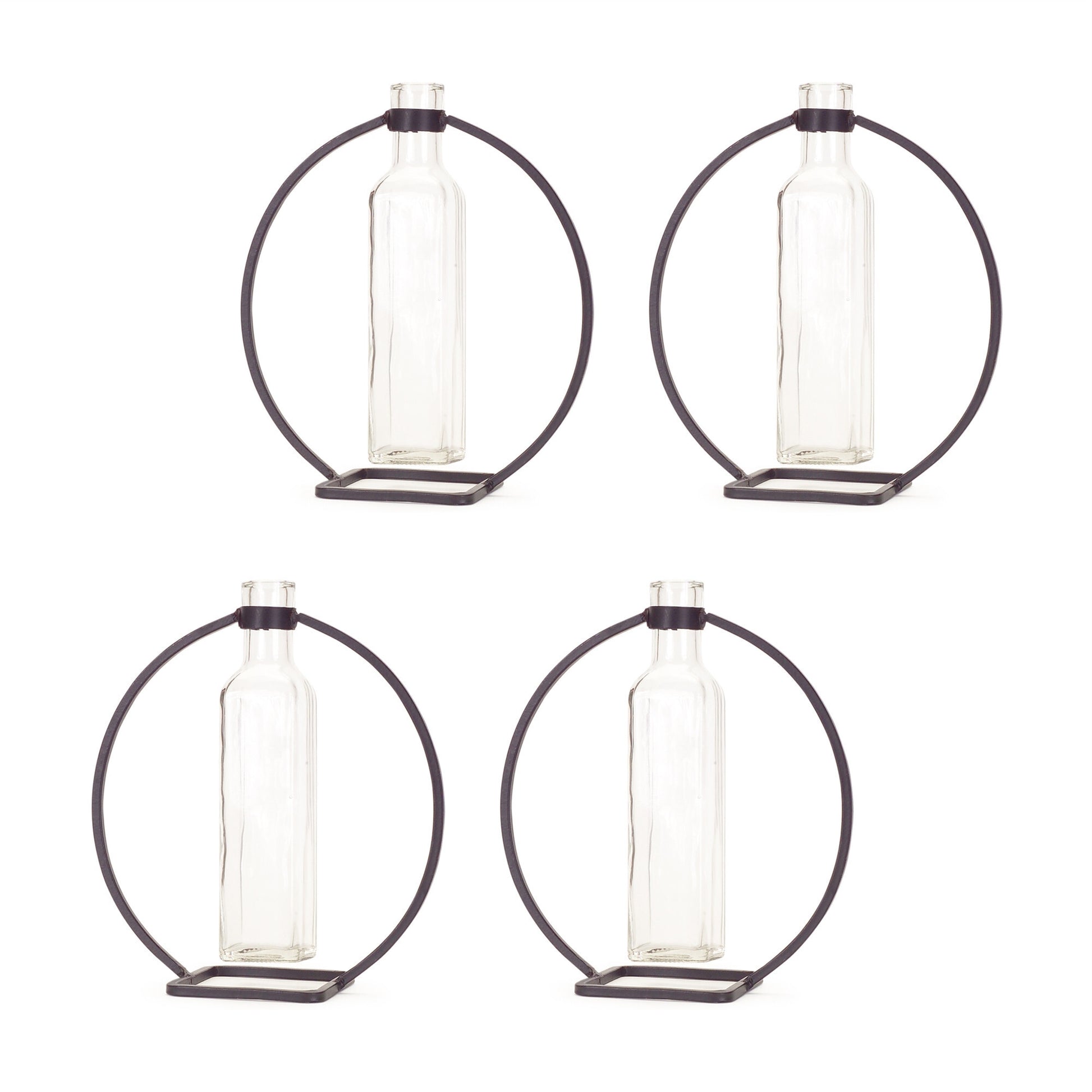 Gray round wall-mounted vases showing versatile styling options for contemporary home accent and vertical garden design