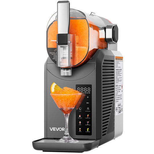 VEVOR 2L slushie machine with 6 preset programs and self-cleaning function for making frozen margaritas and drinks at home
