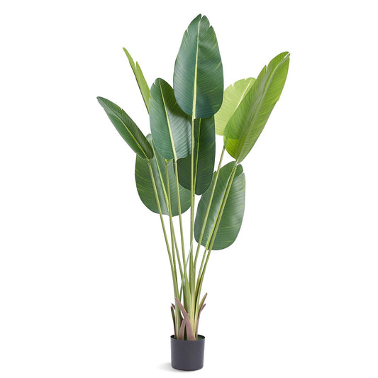 5 ft artificial Birds of Paradise tree lifelike indoor outdoor plant with anti-tip protection
