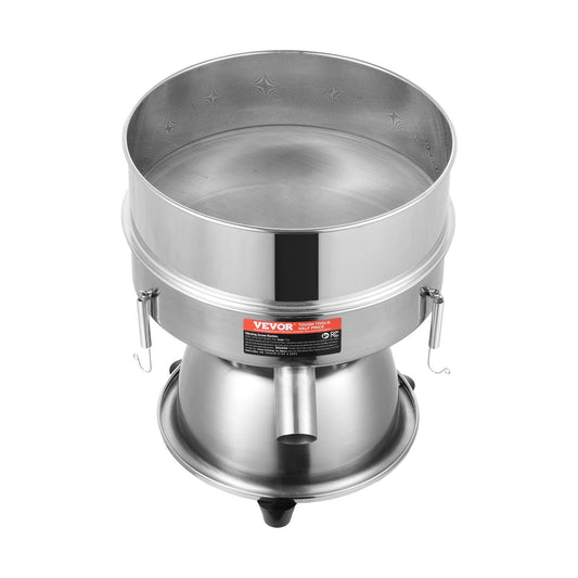 VEVOR 45W automatic electric vibrating sieve with stainless steel construction and dual 40 60 mesh screens for commercial flour sifting
